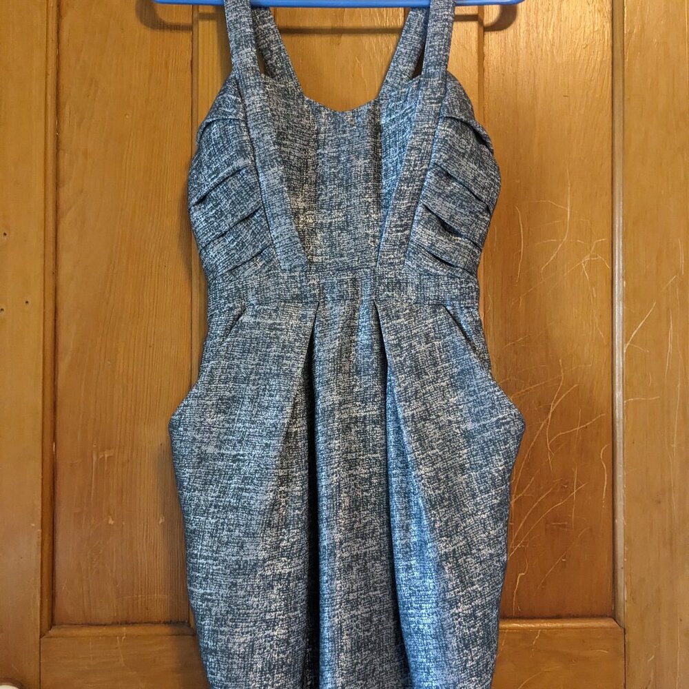 BCBGeneration Cocktail Dress Blue/Silver Sz 0